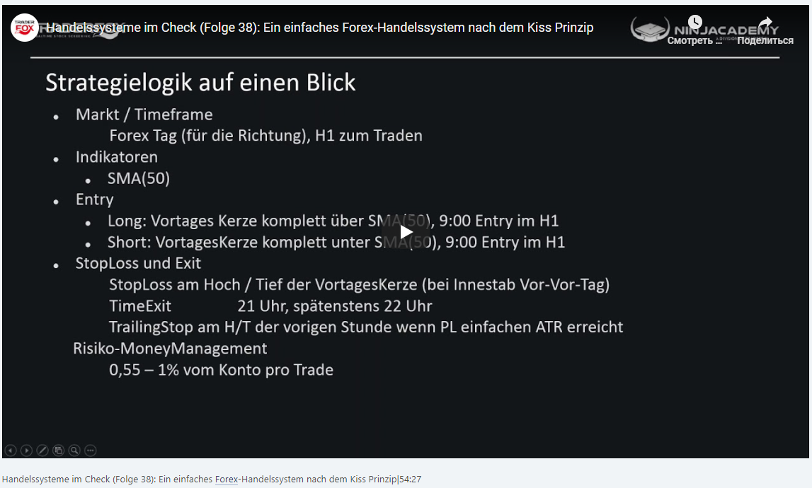 Handelssysteme im Check (Folge 38): Ein einfaches Forex-Handelssystem nach dem Kiss Prinzip|54:27