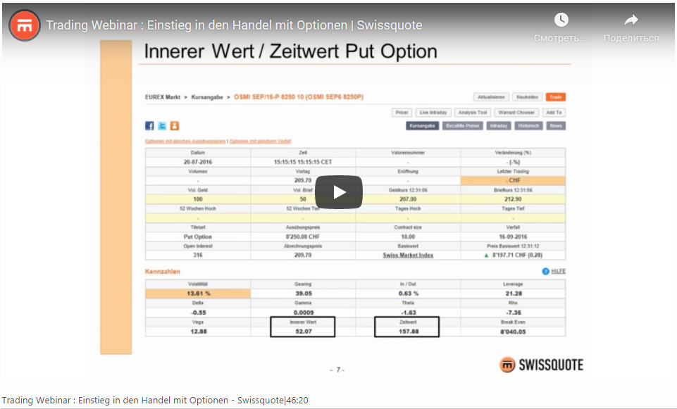 Trading Webinar : Einstieg in den Handel mit Optionen - Swissquote|46:20Trading Webinar : Einstieg in den Handel mit Optionen - Swissquote|46:20