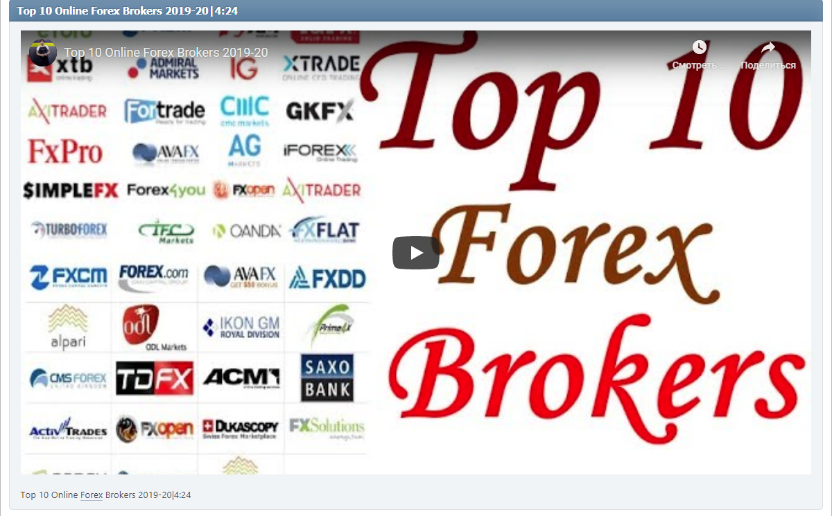 vTop 10 Online Forex Brokers 2019-20|4:24