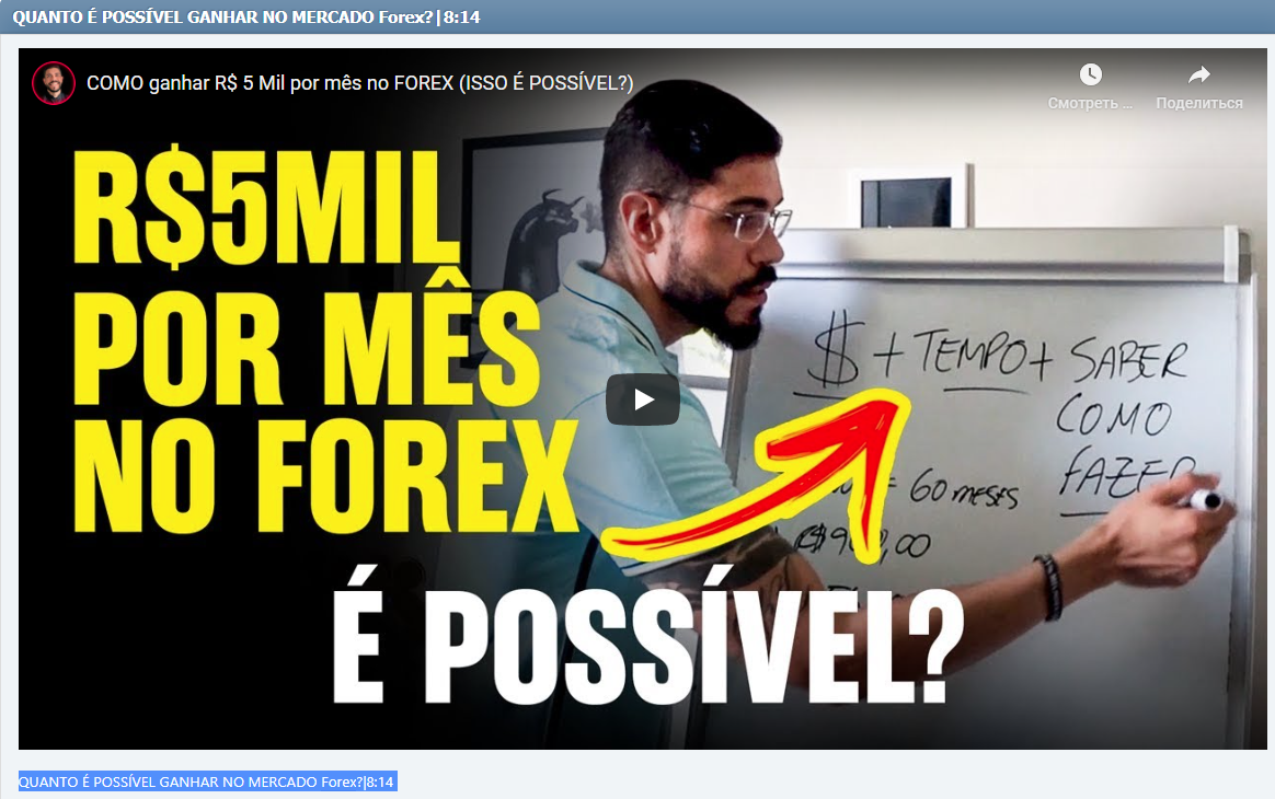 QUANTO É POSSÍVEL GANHAR NO MERCADO Forex?|8:14