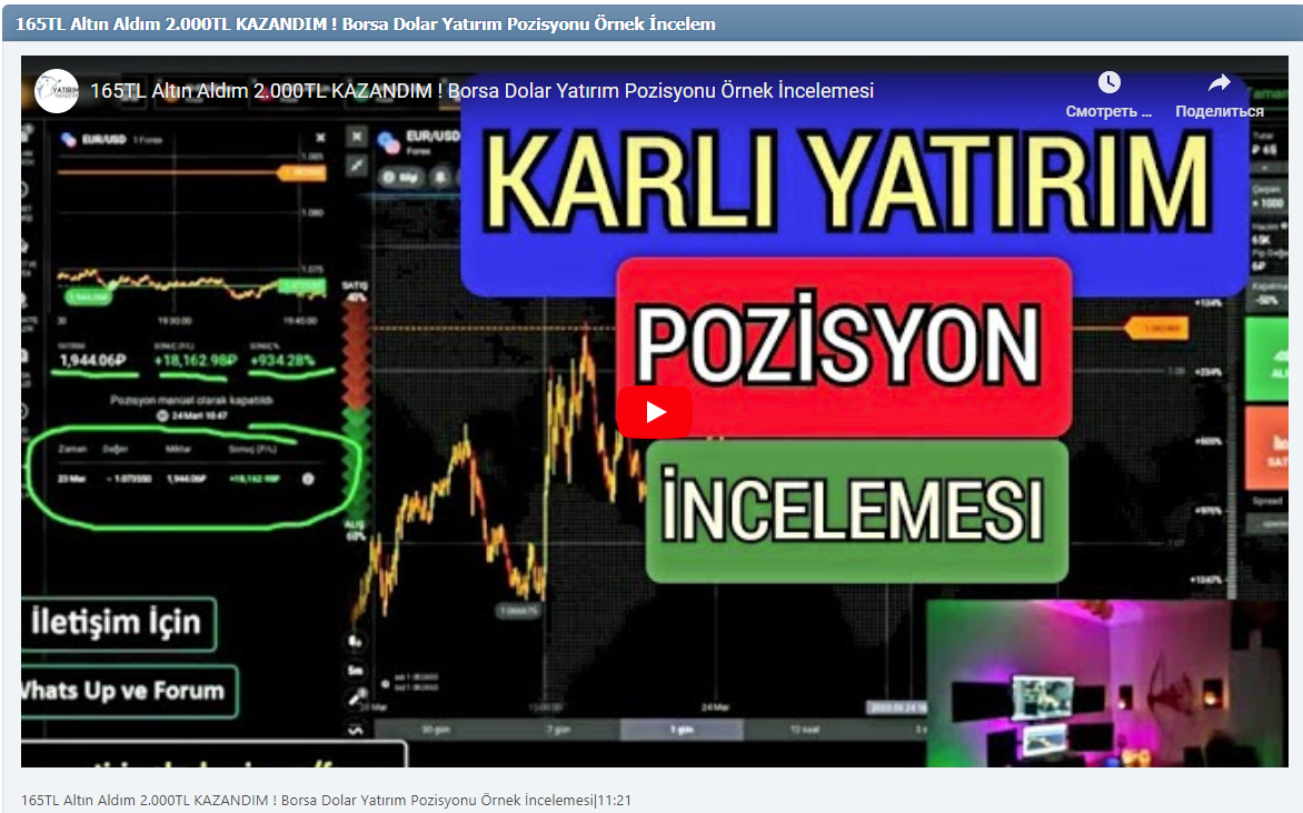 165TL Altın Aldım 2.000TL KAZANDIM ! Borsa Dolar Yatırım Pozisyonu Örnek İncelemesi|11:21