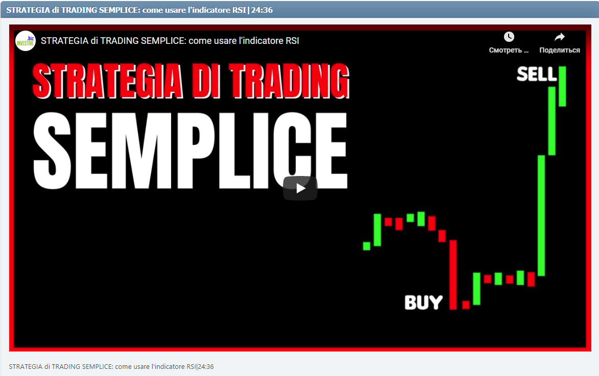 STRATEGIA di TRADING SEMPLICE: come usare l'indicatore RSI|24:36