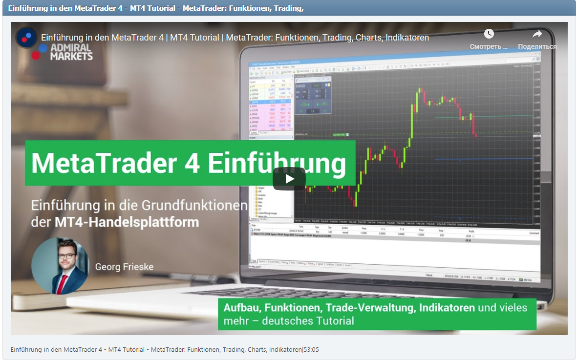 Einführung in den MetaTrader 4 - MT4 Tutorial - MetaTrader: Funktionen, Trading, Charts, Indikatoren|53:05