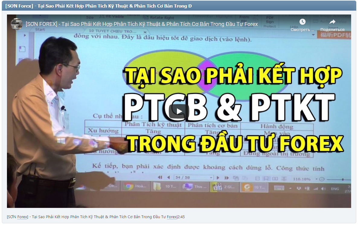 [SƠN Forex] - Tại Sao Phải Kết Hợp Phân Tích Kỹ Thuật & Phân Tích Cơ Bản Trong Đầu Tư Forex|2:45