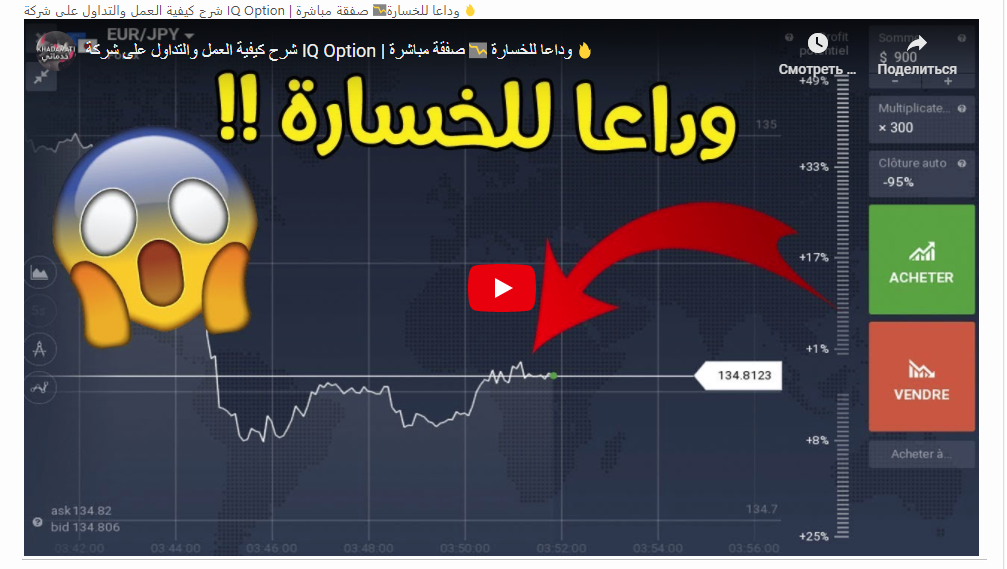 شرح كيفية العمل والتداول على شركة IQ Option | وداعا للخسارة ? صفقة مباشرة ?