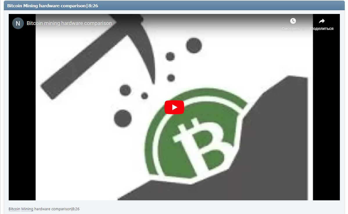 Bitcoin Mining hardware comparison|8:26