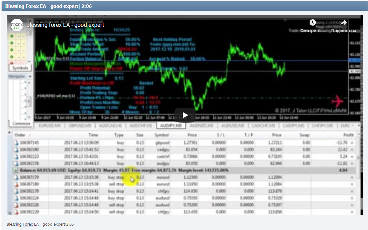 Blessing Forex EA - good expert|2:06