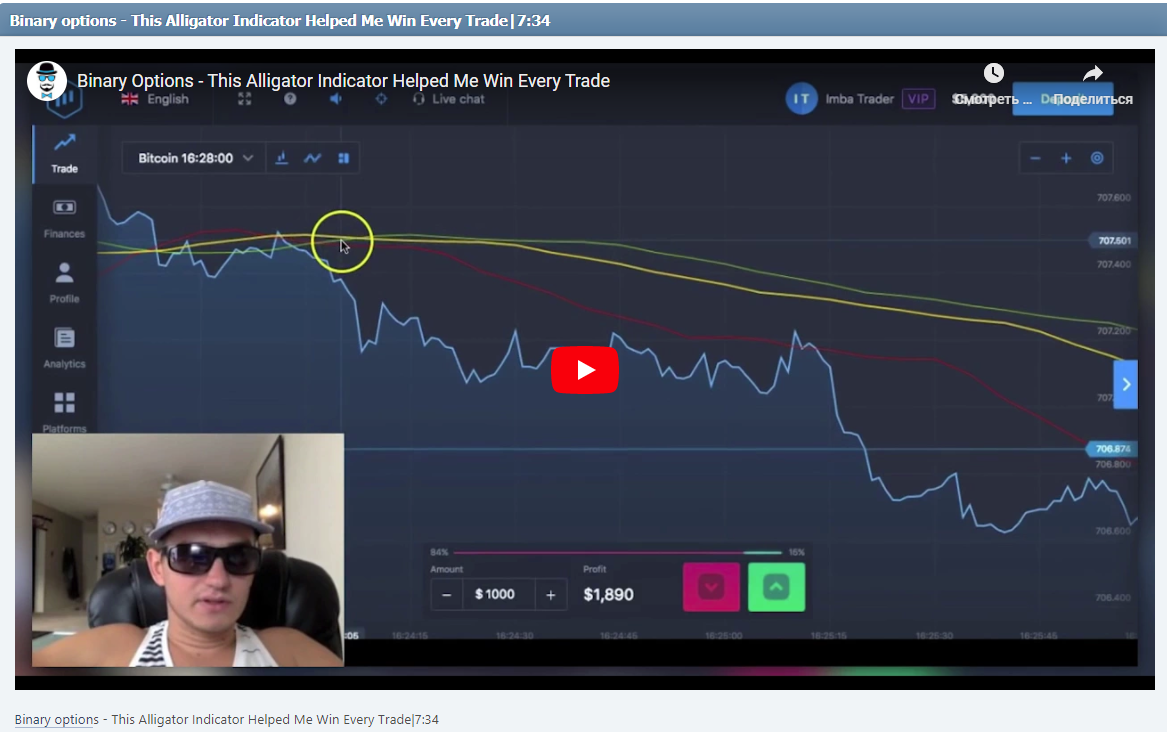 Binary options - This Alligator Indicator Helped Me Win Every Trade|7:34