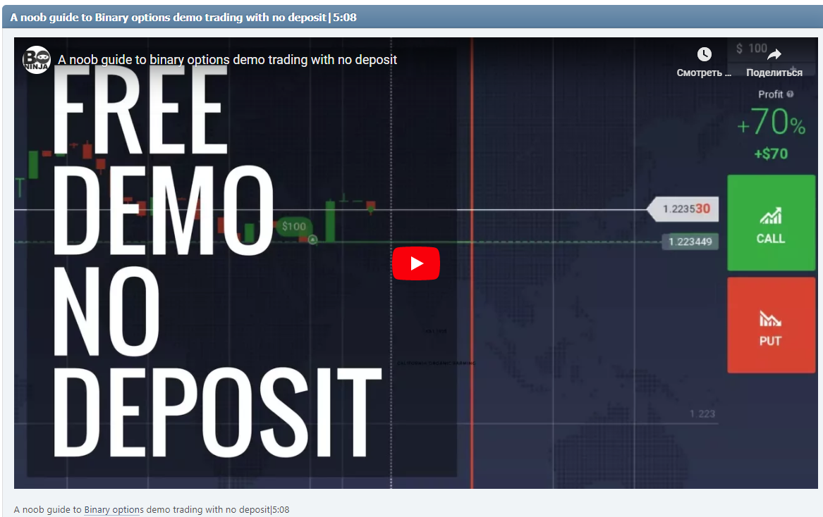 A noob guide to Binary options demo trading with no deposit|5:08