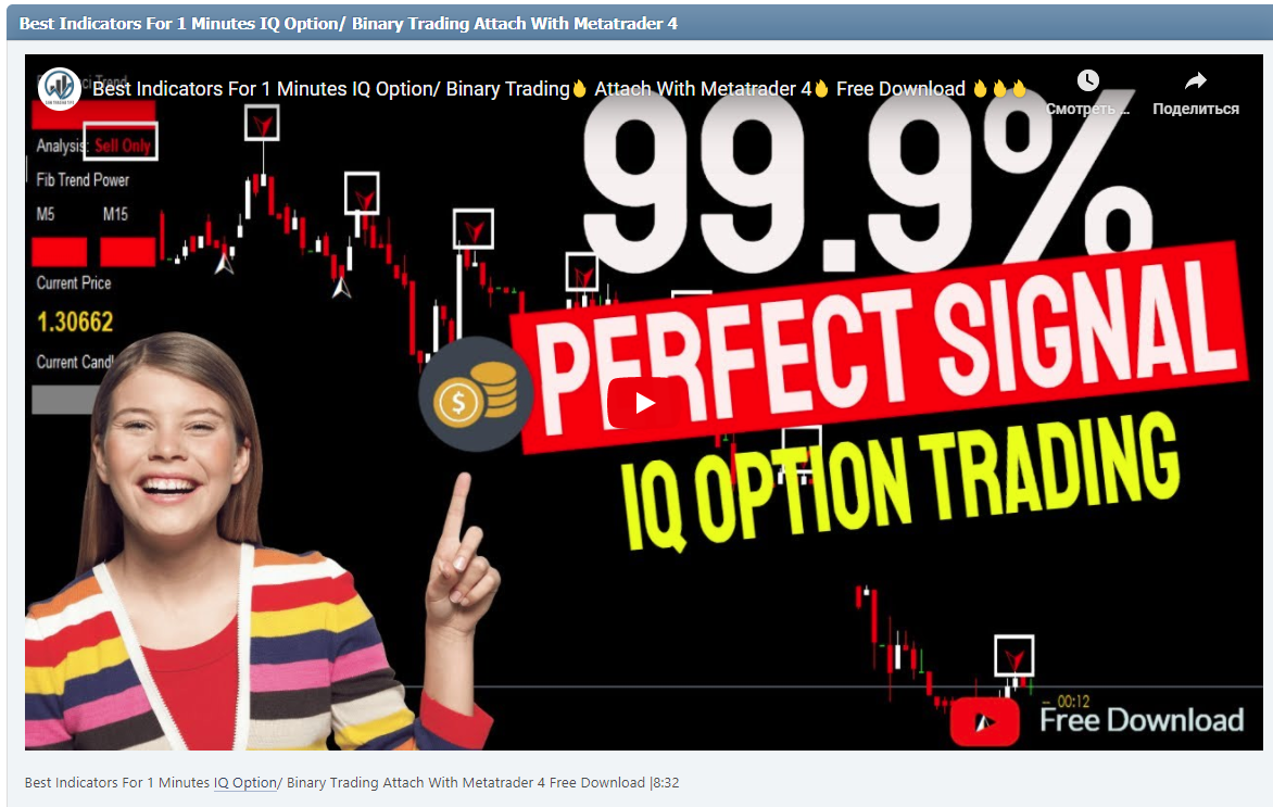 Best Indicators For 1 Minutes IQ Option/ Binary Trading Attach With Metatrader 4 Free Download |8:32