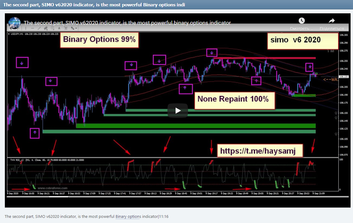 The second part, SIMO v62020 indicator, is the most powerful Binary options indicator|11:16