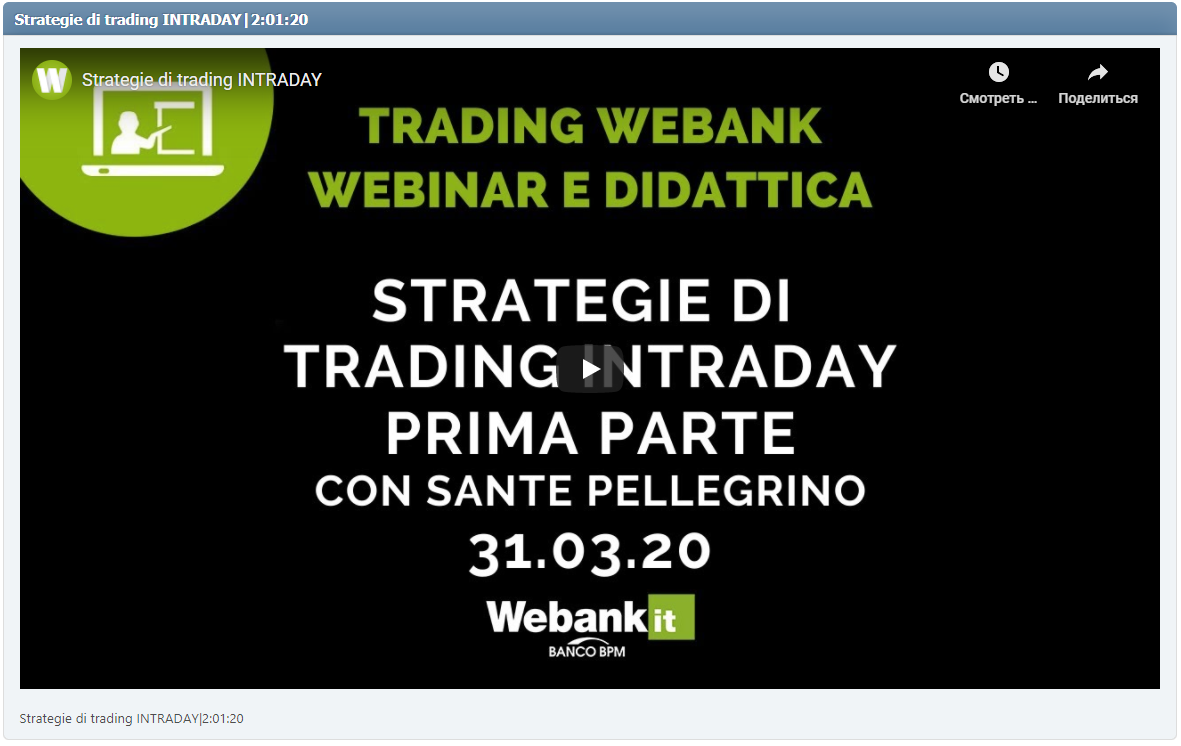 Strategie di trading INTRADAY|2:01:20
