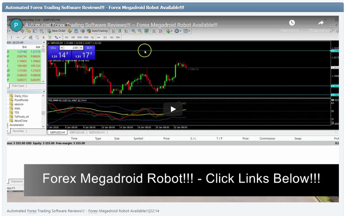 Automated Forex Trading Software Reviews!!! - Forex Megadroid Robot Available!!!|22:14