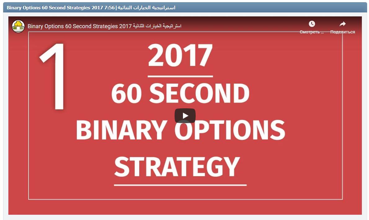 Binary Options 60 Second Strategies 2017 استراتيجية الخيارات الثنائية|7:56