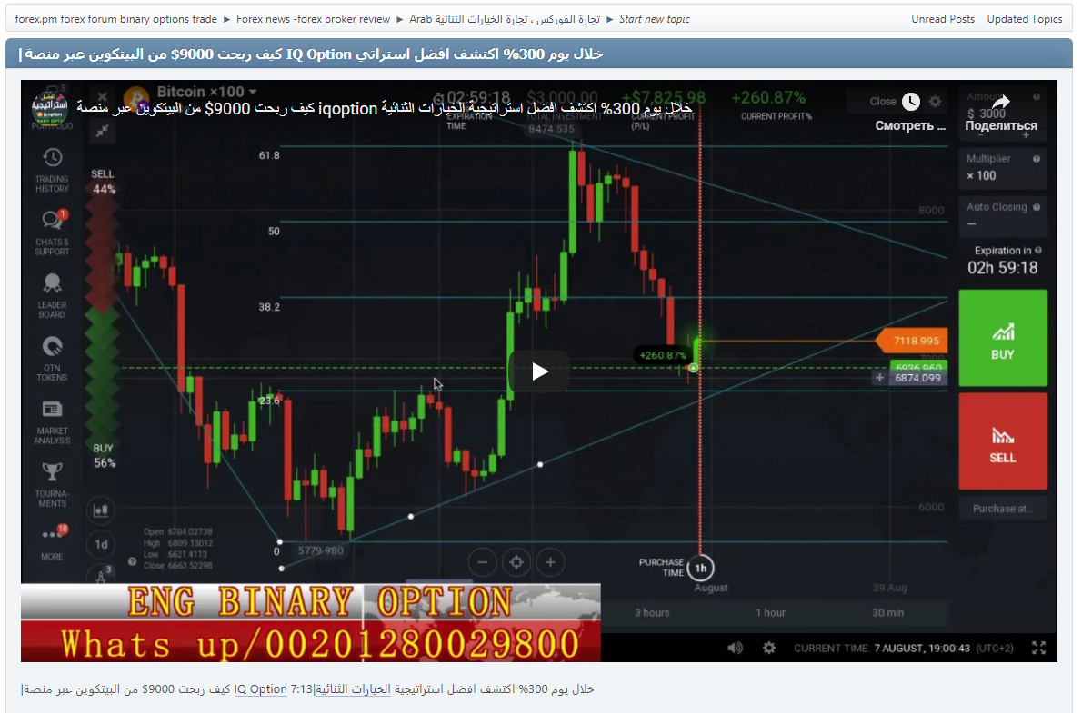 |كيف ربحت 9000$ من البيتكوين عبر منصة IQ Option خلال يوم 300% اكتشف افضل استراتيجية الخيارات الثنائية|7:13
