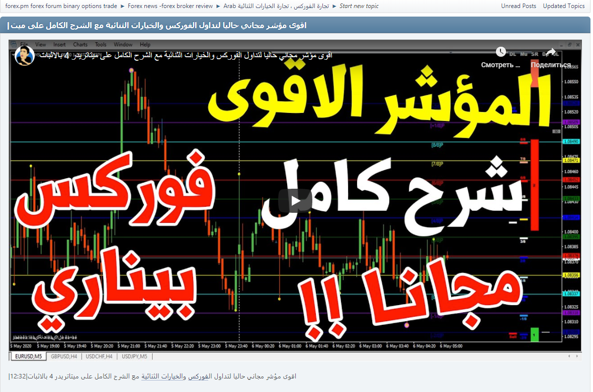 |اقوى مؤشر مجاني حاليا لتداول الفوركس والخيارات الثنائية مع الشرح الكامل على ميتاتريدر 4 بالاثبات|12:32