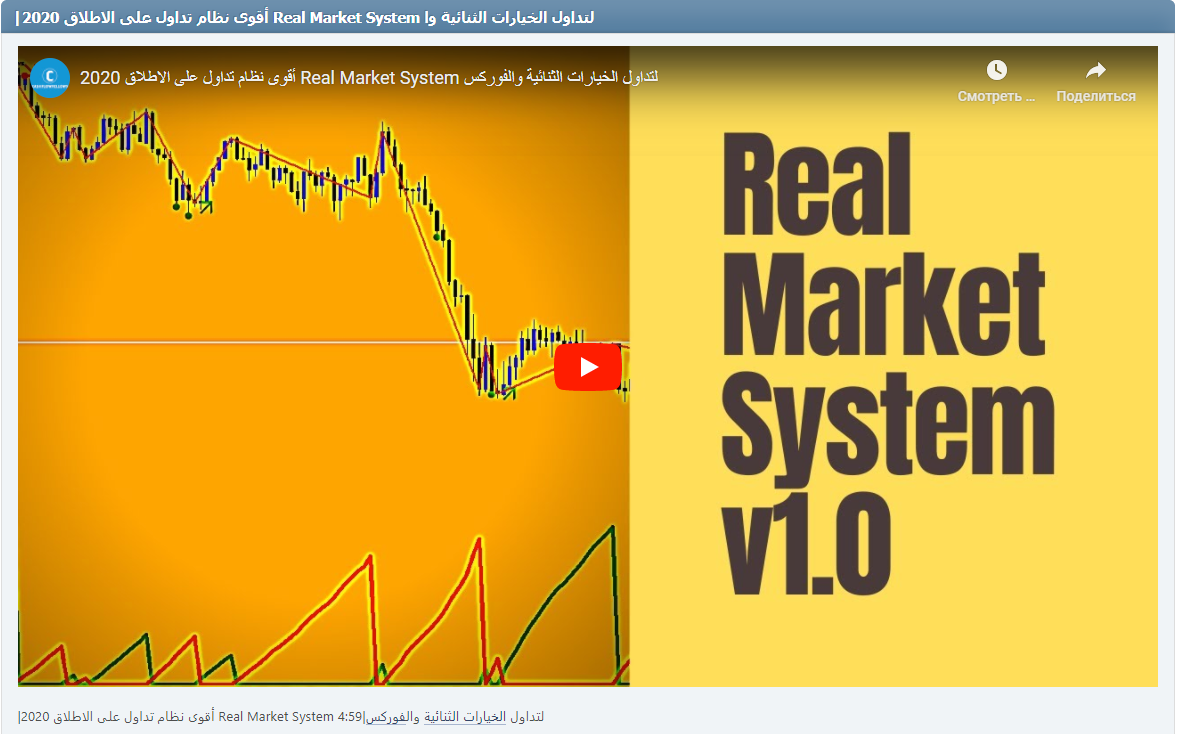|أقوى نظام تداول على الاطلاق 2020 Real Market System لتداول الخيارات الثنائية والفوركس|4:59