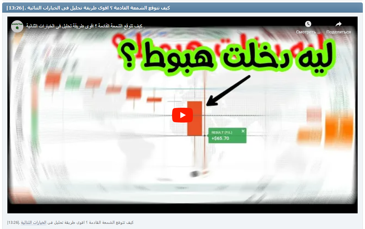 |كيف تتوقع الشمعة القادمة ؟ اقوى طريقة تحليل فى الخيارات الثنائية .|13:26