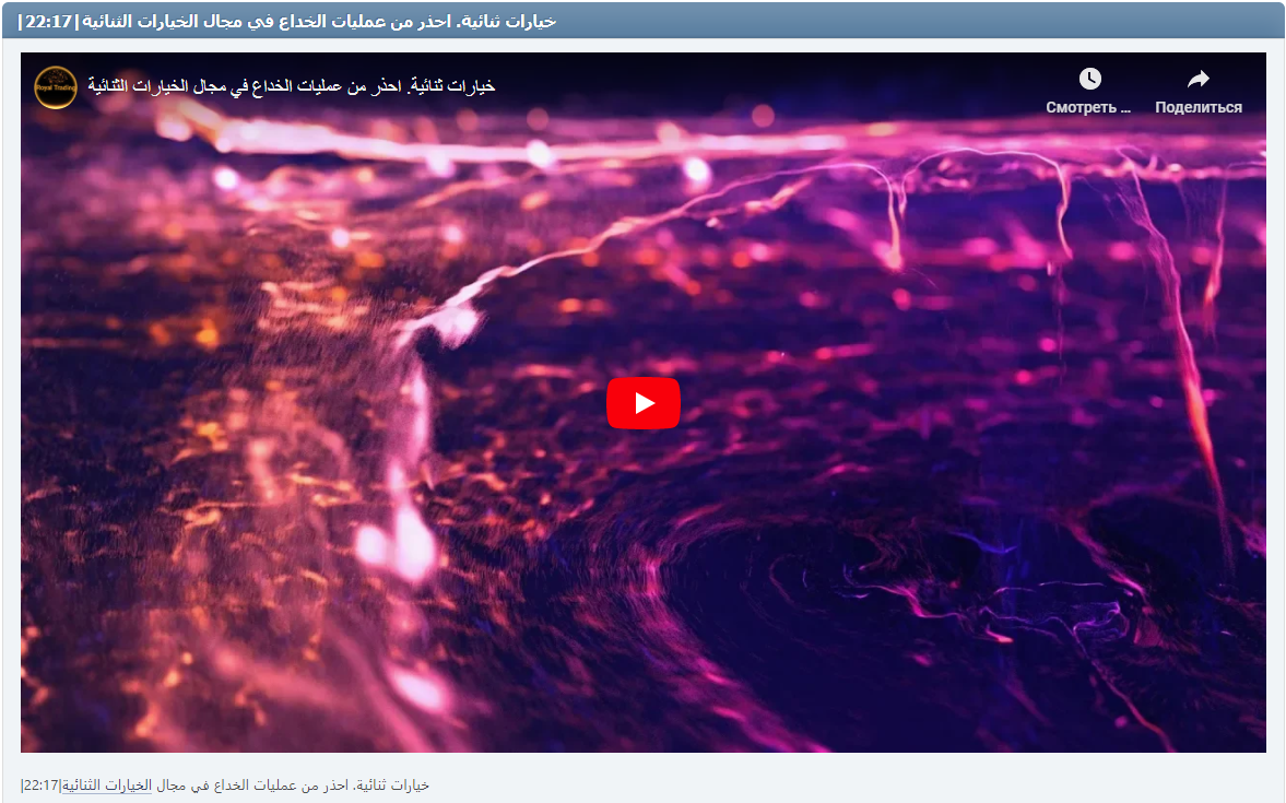 |خيارات ثنائية. احذر من عمليات الخداع في مجال الخيارات الثنائية|22:17