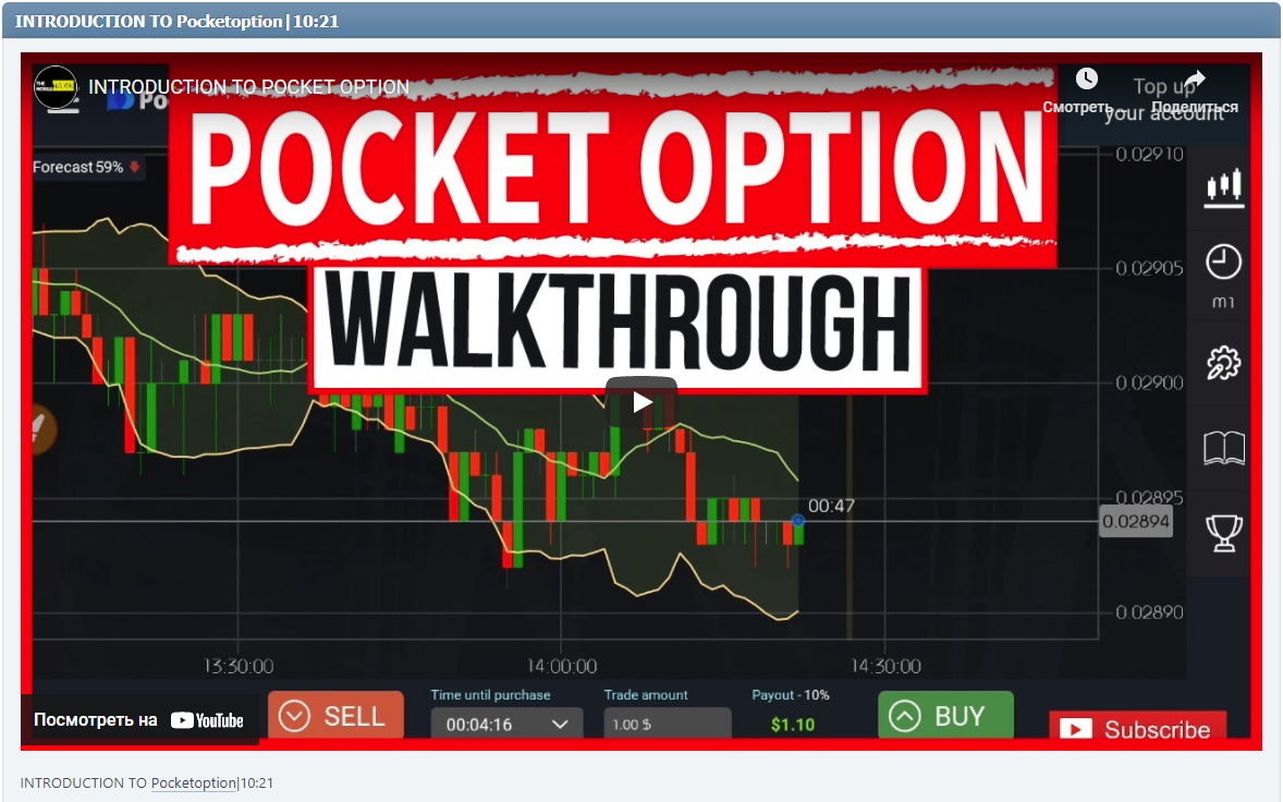 INTRODUCTION TO Pocketoption|10:21